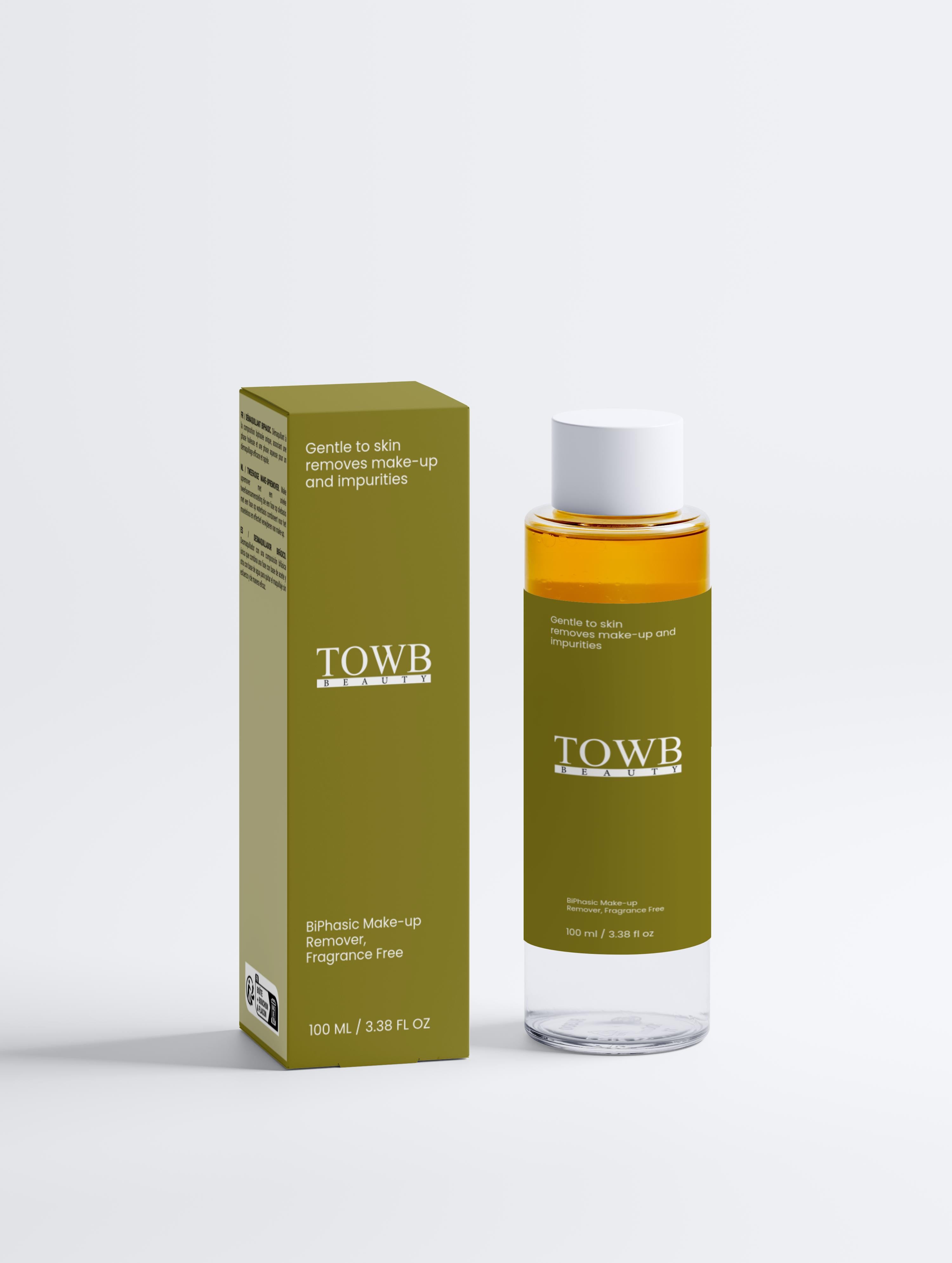 BiPhasic Make-up Remover, Fragrance Free - TOWB BEAUTY