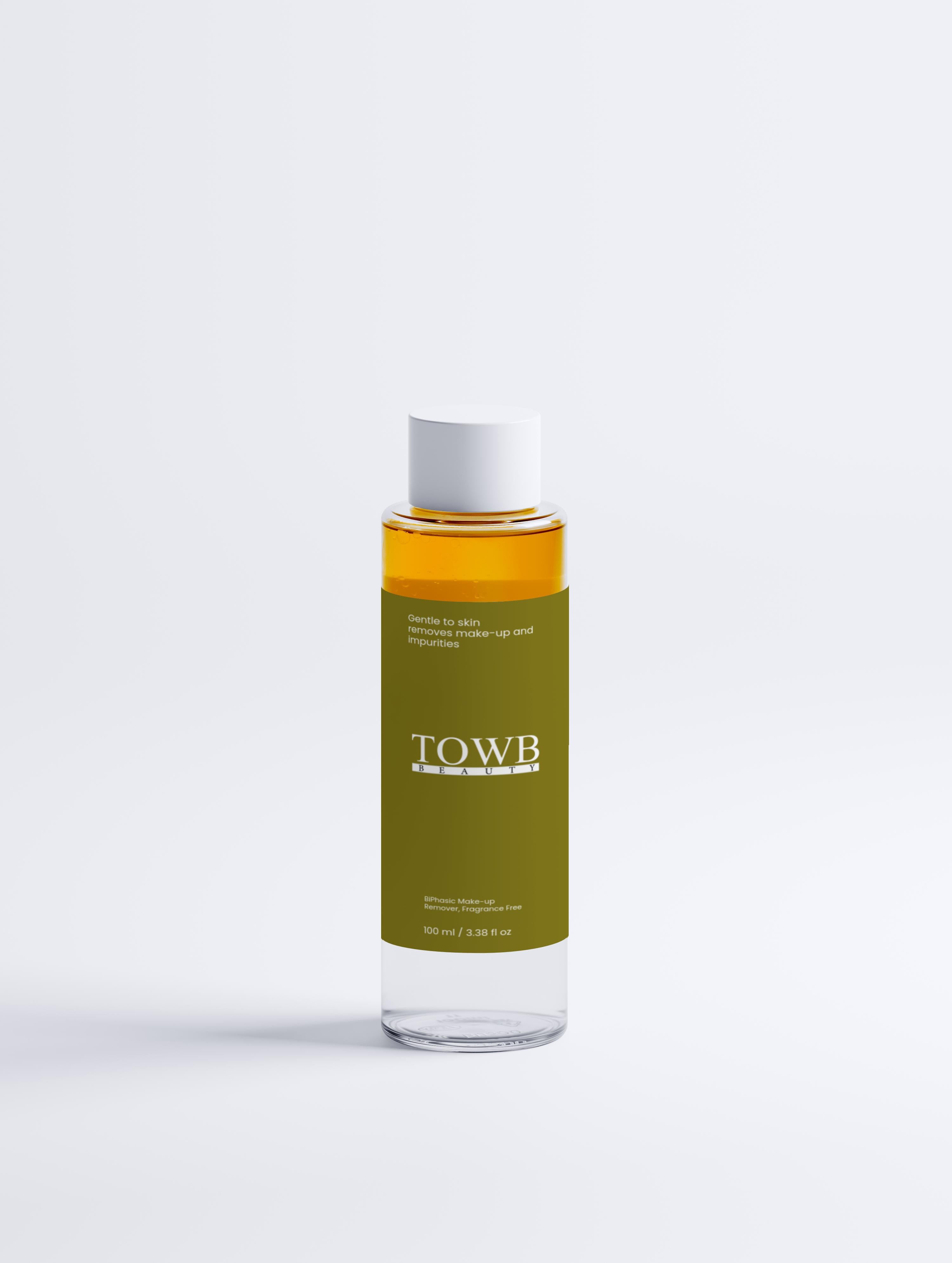 BiPhasic Make-up Remover, Fragrance Free - TOWB BEAUTY
