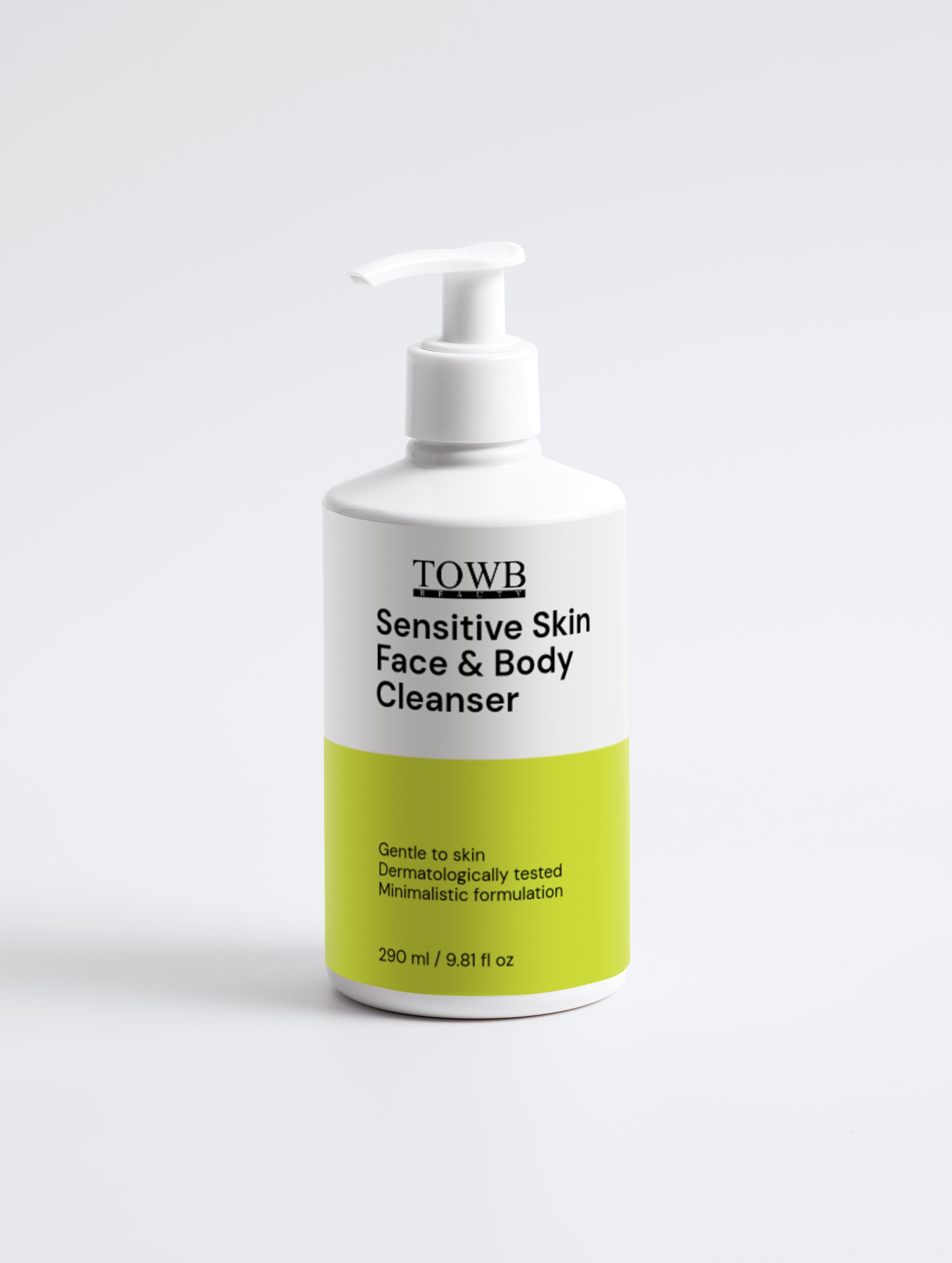 Sensitive Skin Face & Body Cleanser - TOWB BEAUTY